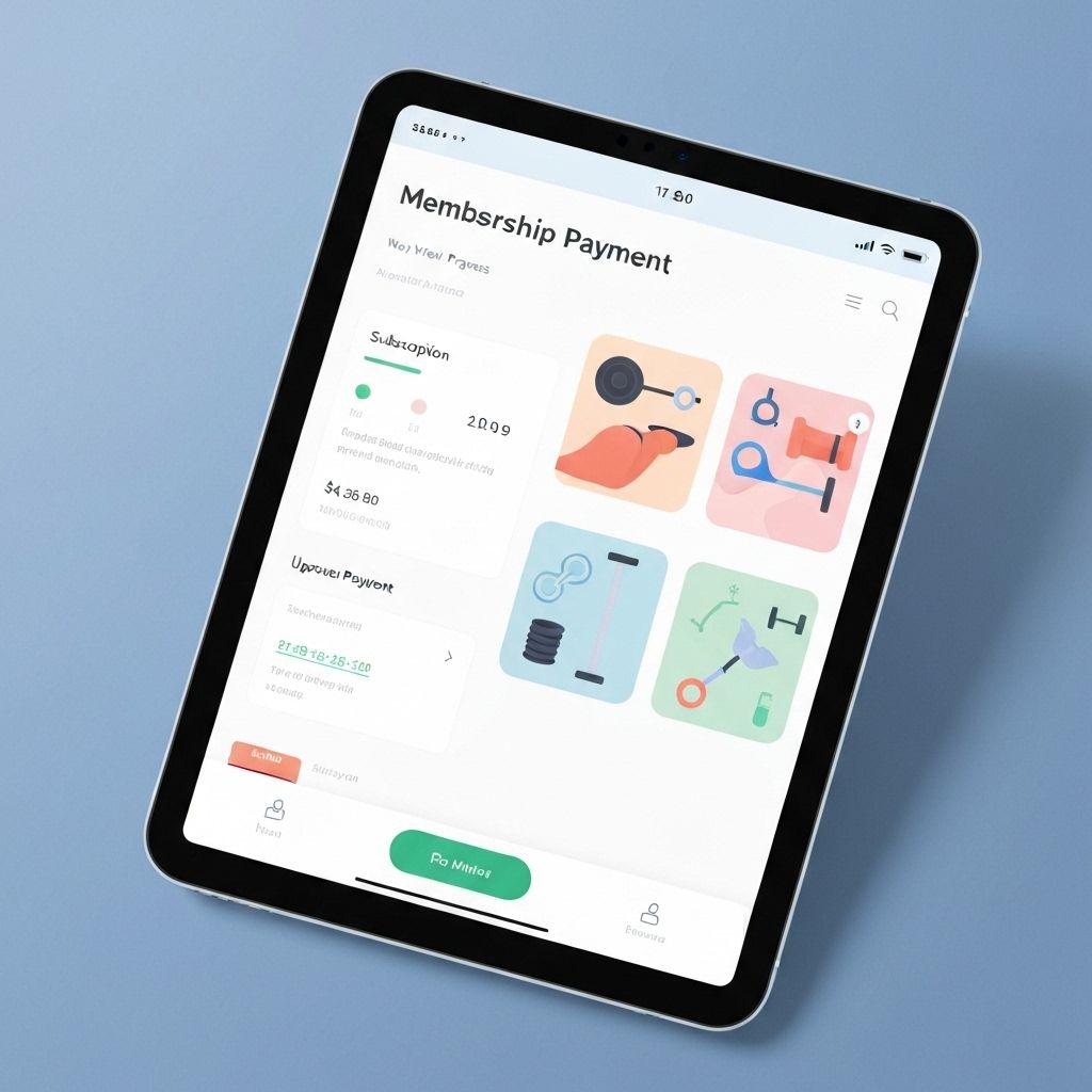 Gym membership payment
